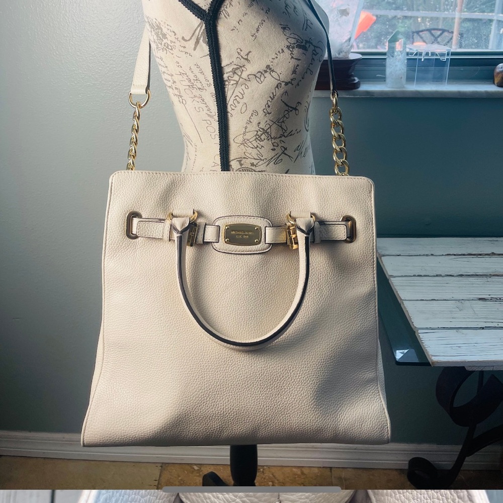 Michael Kors Cream Leather Bag